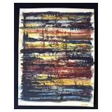 Vintage P. Resnack signed watercolor painting