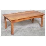 Stickley oak coffee table