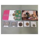 Group of collectable coins from different