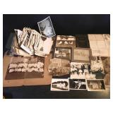 Large group of black & white photos 1940s-60s