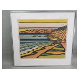 Richard Fiscus "Route 1, #1" screen print under