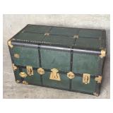 Antique wardrobe steamer trunk