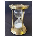 Vintage metal hourglass