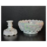 Mid century Westmoreland paneled "grape" m. pearl