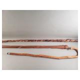 Bundle of walking sticks