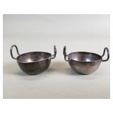 Vintage 900 silver salt cellars