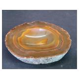 Agate geode trinket dish