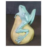 David Kay brass frog sculpture
