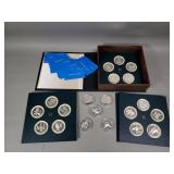Franklin Mint Roberts Birds sterling silver medals