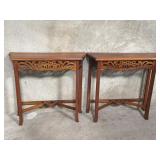 Pair of Ancient mariner mahogany console table