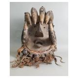 West African Guere carved wood mask