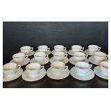 30pc Indiana Glass "Harvest Grape" cups/saucers