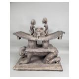Ashanti figural stool from Ghana