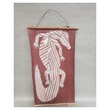 Signed Australian aboriginal bark painting