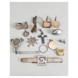Vintage sterling silver brooches, Tiffany & Co.
