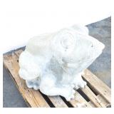 Large cement frog garden decoration