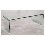 Modern glass coffee table
