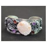Indonesian sterling silver cuff bracelet with