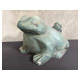 Vintage frog garden sculpture