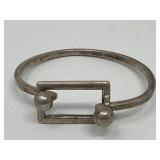 Vintage Taxco modernist sterling silver hinged