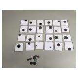 Group of ancient foreign coins, some may be silver