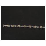 Sterling and brass bracelet