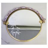 Vintage Chinese cloisonné tabletop mirror