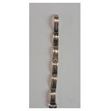 Sterling silver 900 belt-form bracelet