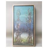 Vintage oil on canvas by ï¿½mile Gï¿½rard dated 66