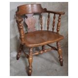Conant ball oak spindle-back arm chair
