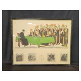 Adrien Barrere "Passing The Bar" lithograph