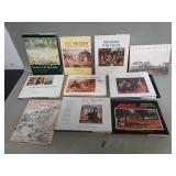 Group of art books