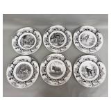 Six vintage Wedgwood Kruger National Park series