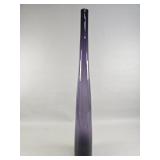 Vintage hand-blown purple glass bud vase with