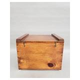 Antique pine storage trunk