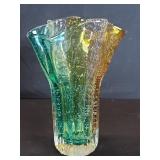 Vintage hand blown art glass vase
