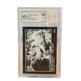 1992 Babe Ruth baseball card grade 10 game used