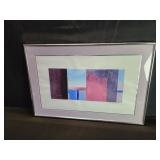 R. Michael Wommack abstract oil on paper