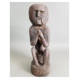 Vintage African Bridge Watcher carved wood