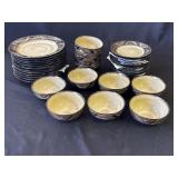Large lot of Mikasa ceramic plates & bowls