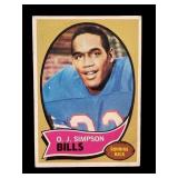 1970 Topps O.J. Simpson rookie card