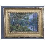 Impressionistic landscape oil on panel