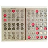 Vintage Dansco coin album of Jefferson nickels.