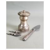 Vintage sterling silver handled corn cob holders