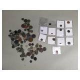 Group of ancient foreign coins, some may be silver
