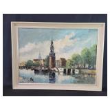 Vintage signed lower left oil on canvas