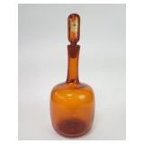 Vintage hand blown glass decanter