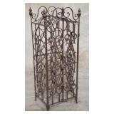 Wrought-iron 20 bottle wine rack