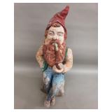 Vintage cement garden gnome