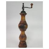 Italian wood and metal pepper grinder